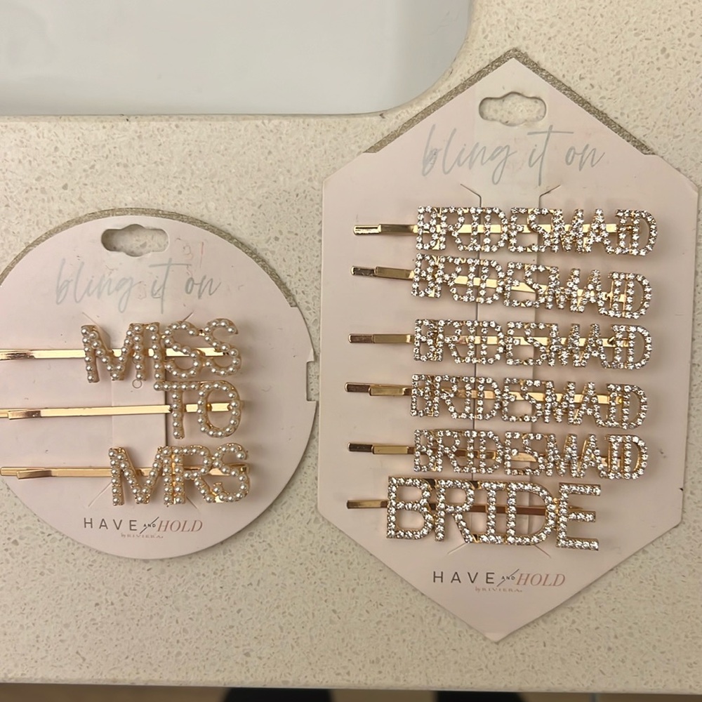 Bride to Be + Bridesmaids Hair Accessories